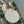 MINI 17 LADY BAG IN WHITE SATIN WITH GREEN EMBROIDERED BEADWORK