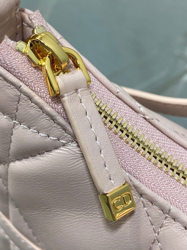 MISS CARO CIGALE MINI 18 BAG POWDER PINK MACROCANNAGE LAMBSKIN