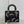 SMALL 20 BAG BLACK LAMBSKIN WITH SHOOTING STAR EMBROIDERY WOMEN