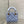 MICRO 12 LADY BAG IN CERULEAN BLUE SATIN WITH BEADING