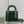 MINI 17 BORSA DA DONNA IN PELLE DI AGNELLO CON MOTIVO SERPENTE NERO E VERDE FORESTA