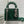 MINI 17 BORSA DA DONNA IN PELLE DI AGNELLO CON MOTIVO SERPENTE NERO E VERDE FORESTA
