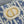CD Cigale mini bag 26 blue raffia-effect fabric