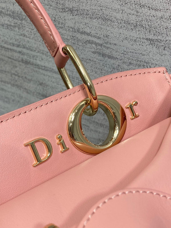 Dior 2025 Bow Bag 28cm Cuir Rose 272507