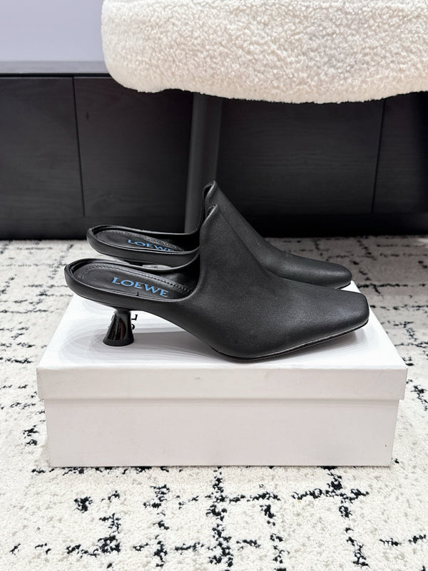 Loew Emily Mule Black Lambskin 880825