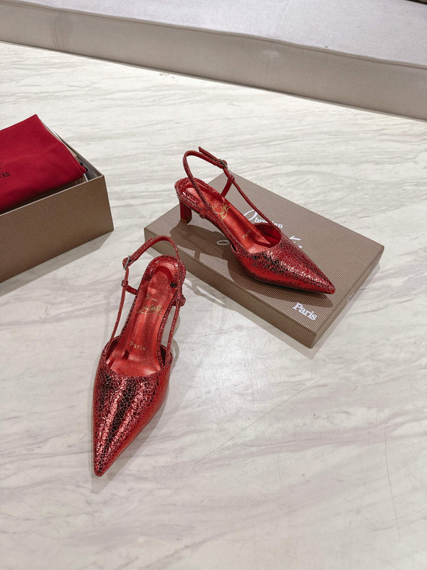CL 25 Slingback Rosso Tessuto Originale 335140
