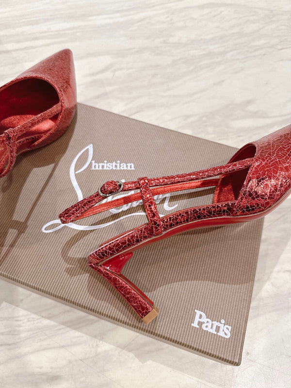 CL 25 Slingback Rosso Tessuto Originale 335140
