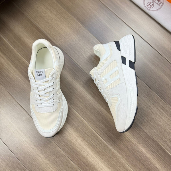 HM THICK - SOLE SNEAKER IN TESSUTO BIANCO