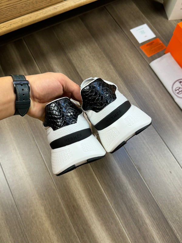 HM TRAIL SNEAKER WHITE CALFSKIN