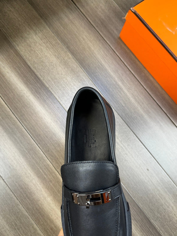 HM GAME SLIP-ON SNEAKER BLACK CALFSKIN