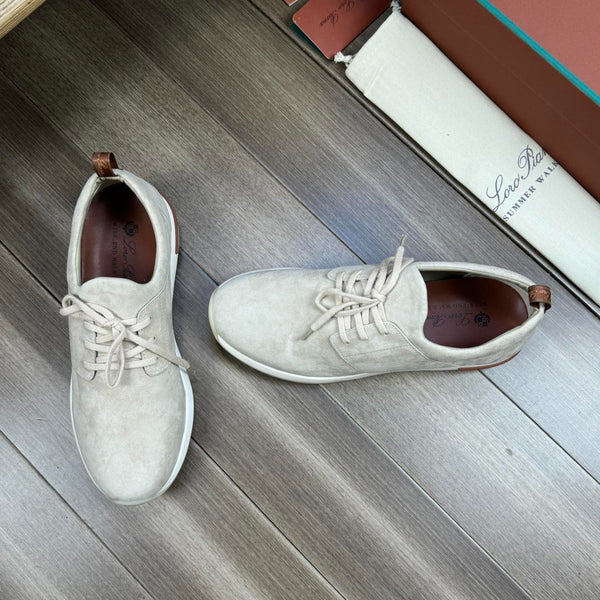 LP BERGEN SNEAKER IN CAMOSCIO GRIGIO CHIARO