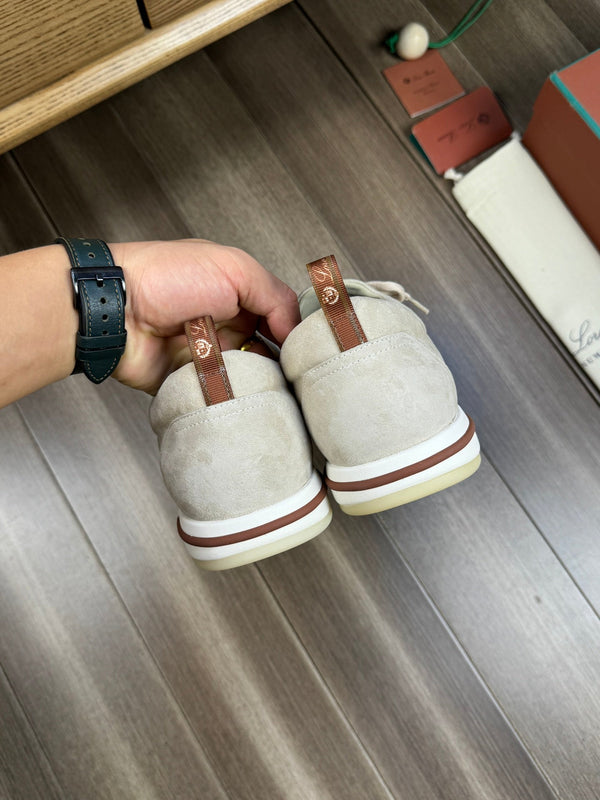 LP BERGEN SNEAKER IN CAMOSCIO GRIGIO CHIARO