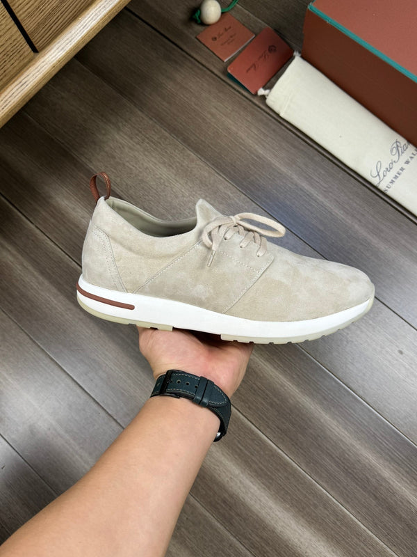 LP BERGEN SNEAKER IN CAMOSCIO GRIGIO CHIARO