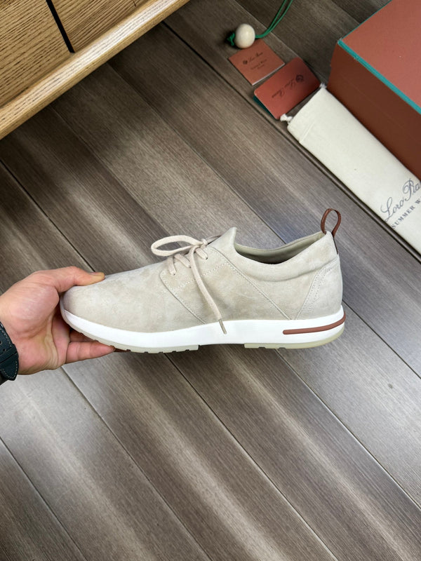 LP BERGEN SNEAKER IN CAMOSCIO GRIGIO CHIARO