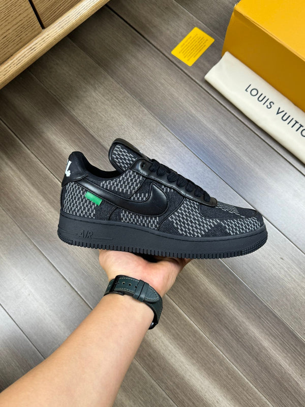 LV SNEAKER BLACK MIX WHITE CANVAS