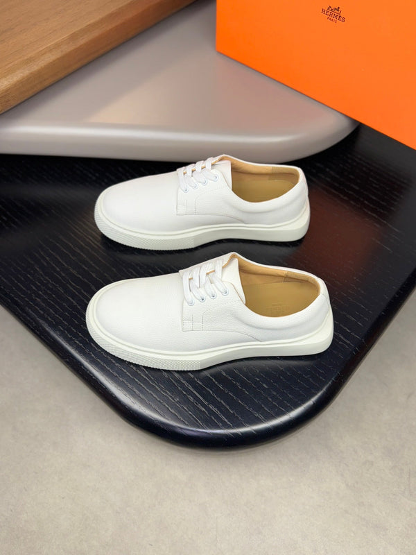 HM Men's Eveil Derby Shoe White Calfskin 538667