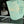 LOE SMALL ANAGRAM BASKET 28 BAG IN LIGHT BLUE IRACA PALM AND CALFSKIN