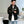 Gucci Men’s Water-Repellent Windbreaker Jacket Black White Nylon Fabric