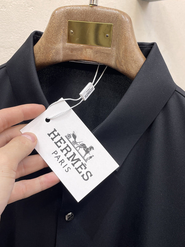 HM Men Short-Sleeve Polo Shirt Silk