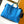 Borsa tote LV The Weekend 43 cm in tela monogramma blu e pelle Taïga 