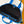 Borsa tote LV The Weekend 43 cm in tela monogramma blu e pelle Taïga 