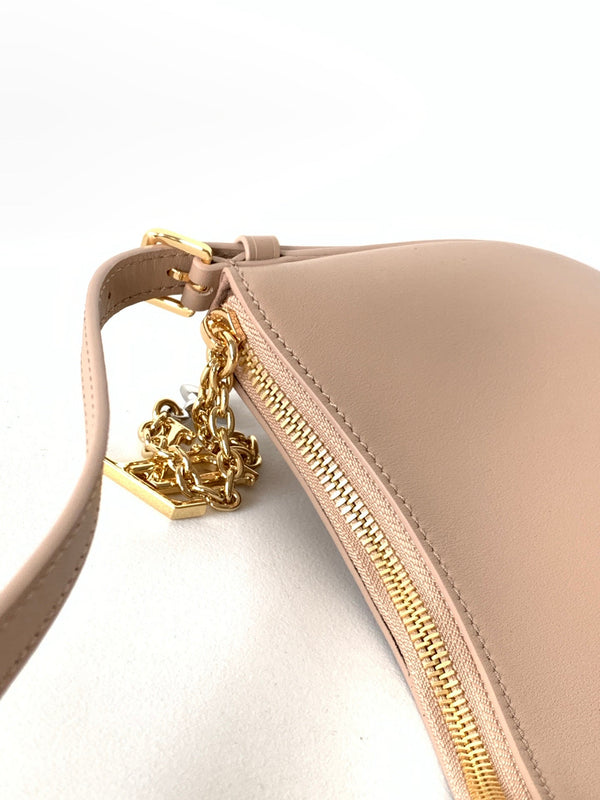 LV M25784 Pochette LV Bloom with Charm 23cm Beige Calfskin GHW