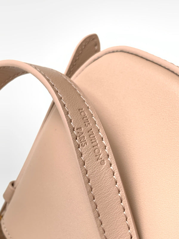 LV M25784 Pochette LV Bloom with Charm 23cm Beige Calfskin GHW