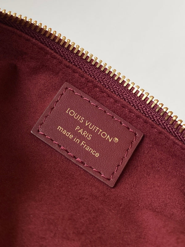 LV M25650 Pochette LV Bloom with Charm 23cm Red Calfskin GHW