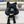 BERRETTO IN MAGLIA DI LANA NERA CON ORECCHIE DI GATTO GIAPPONESE 421256