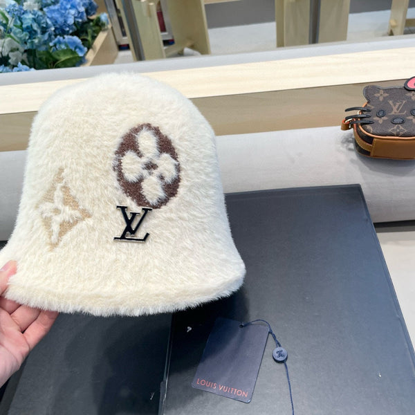 CAPPELLO A SECCHIELLO IN PELLICCIA DI CONIGLIO BEIGE 421261 