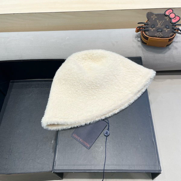 CAPPELLO A SECCHIELLO IN PELLICCIA DI CONIGLIO BEIGE 421261 