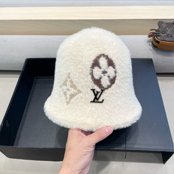 CAPPELLO A SECCHIELLO IN PELLICCIA DI CONIGLIO BEIGE 421261 