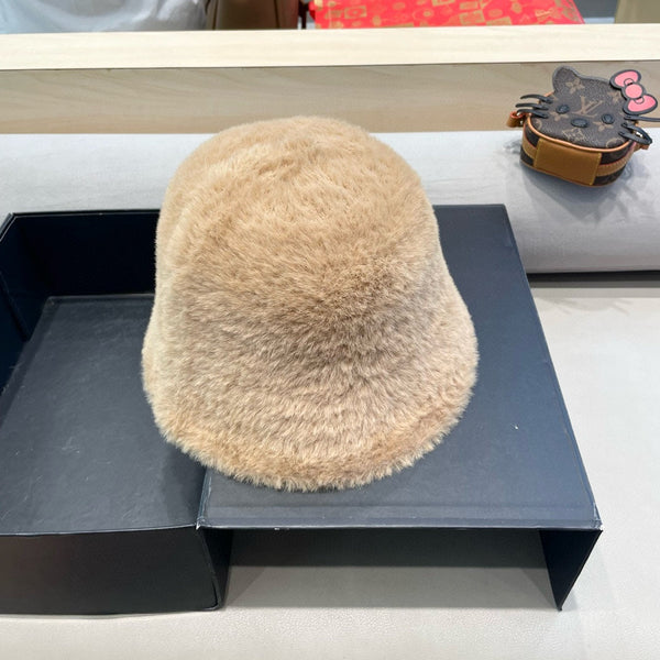 CAPPELLO A SECCHIELLO IN PELLICCIA DI CONIGLIO BEIGE AVENA 426226 
