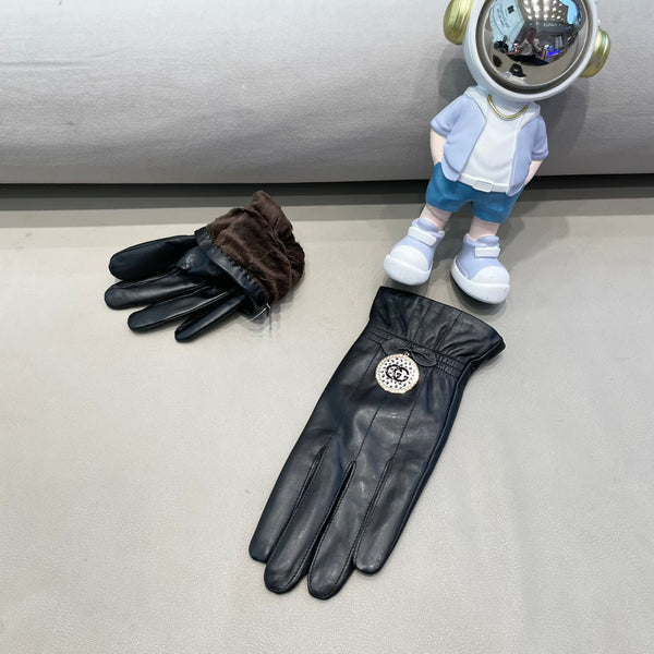 CLASSIC TOUCHSCREEN GLOVES IN BLACK SHEEPSKIN 427387