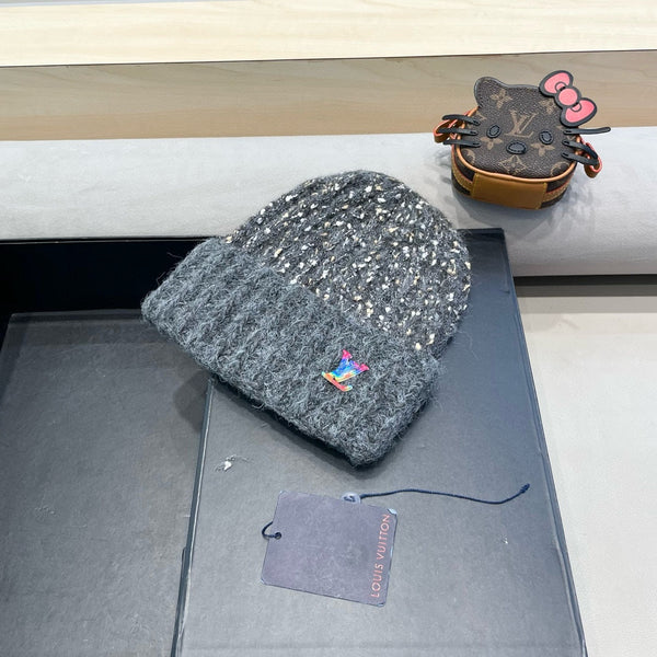 BERRETTO IN MAGLIA DI LANA GRIGIA 431617 