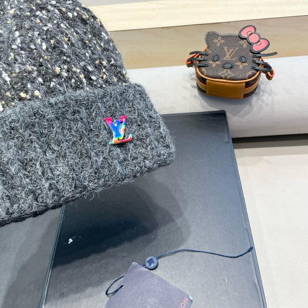 BERRETTO IN MAGLIA DI LANA GRIGIA 431617 