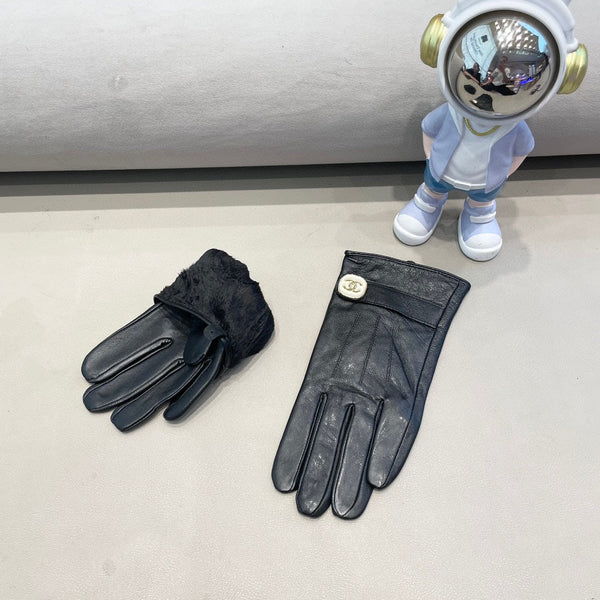 GLOVES IN BLACK LAMBSKIN 463791