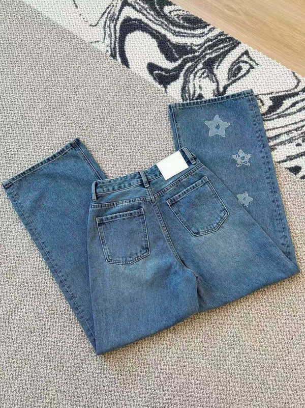 CD 25 Diamond Letter Jeans Blue Cotton