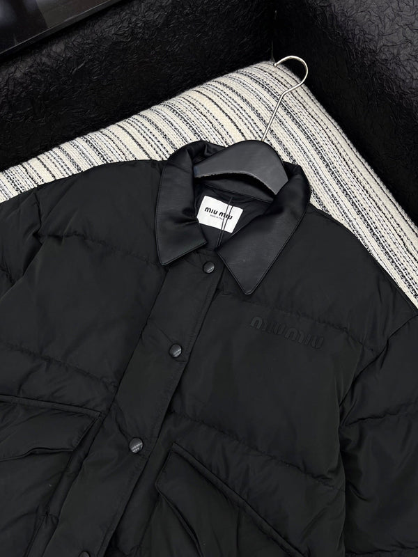 Miu Miu 25 Down jackets Black Polyester 301204