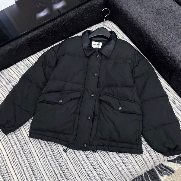 Miu Miu 25 Down jackets Black Polyester 301204
