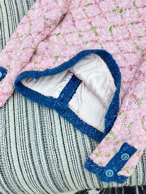 Cardigan CC 2025 Laine Rose Bleu 325890