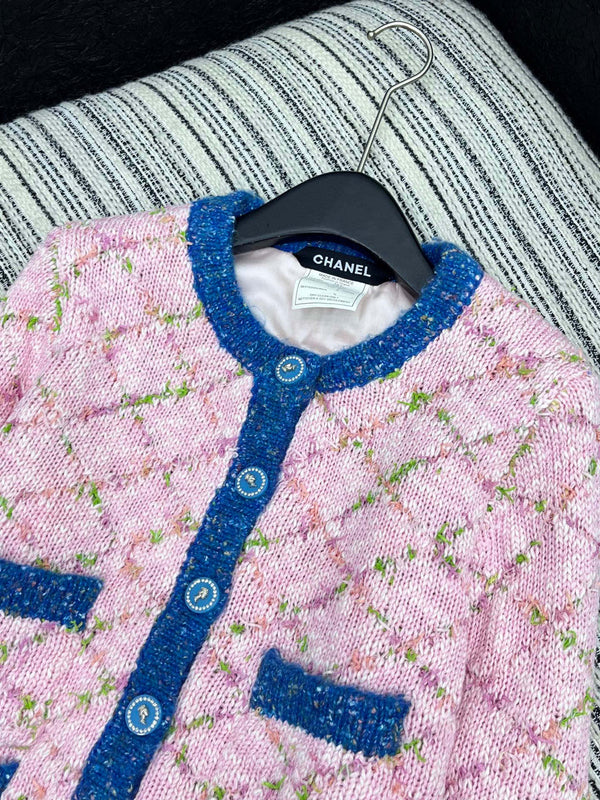 Cardigan CC 2025 Laine Rose Bleu 325890