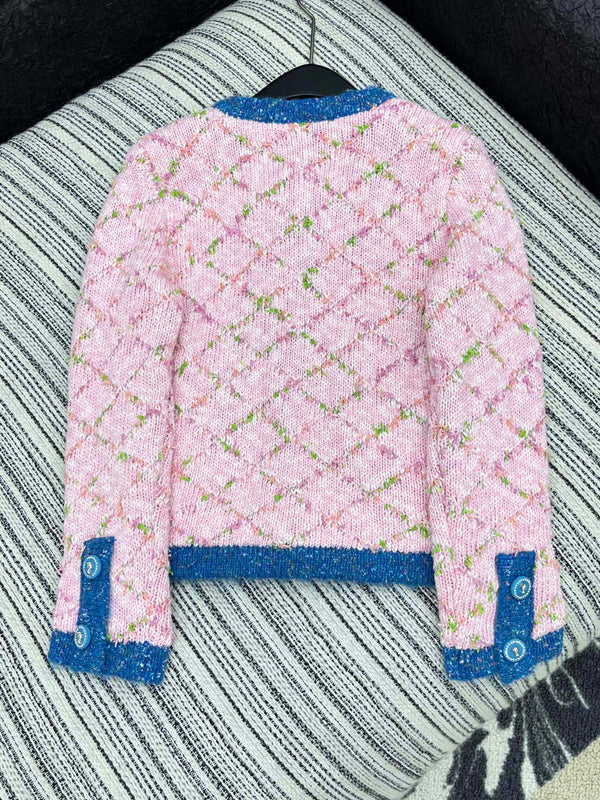 Cardigan CC 2025 Laine Rose Bleu 325890