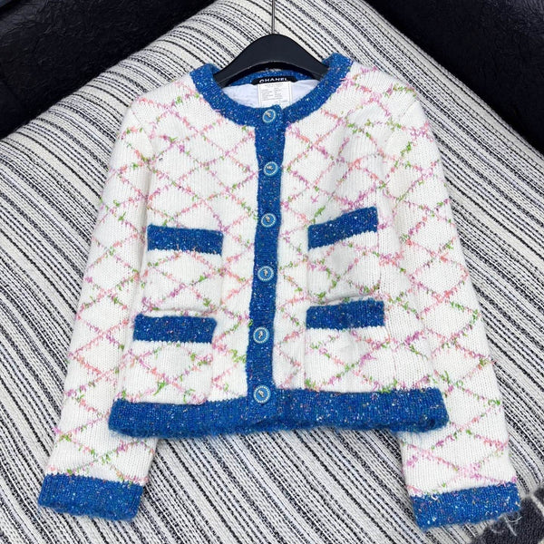 Gilet CC 2025 Blanc cassé Bleu Laine 325889