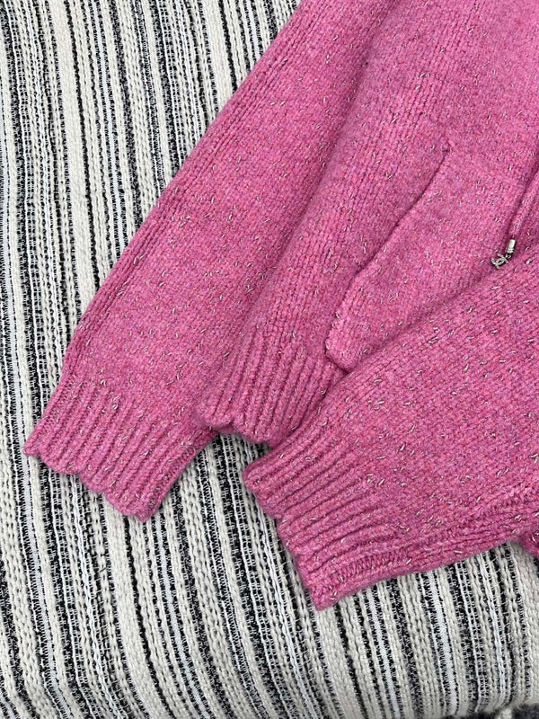 CC 2025 Veste à Capuche Laine Rose 325887