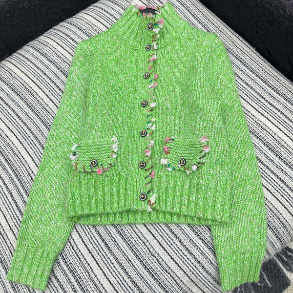 Veste en laine verte CC 2025 325886