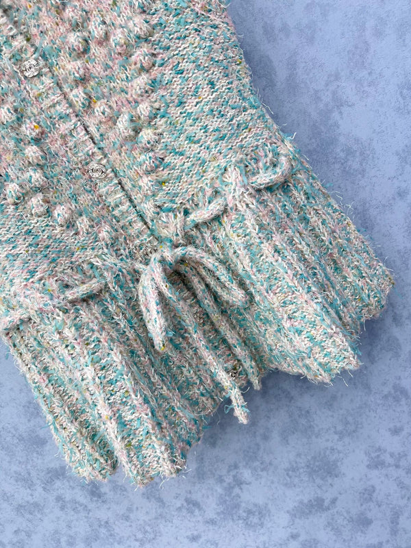 CC 2025 Gilet avec cordon de serrage à la taille Bleu Rose Laine 325852