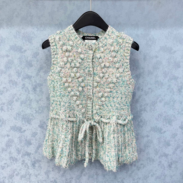 CC 2025 Gilet avec cordon de serrage à la taille Bleu Rose Laine 325852