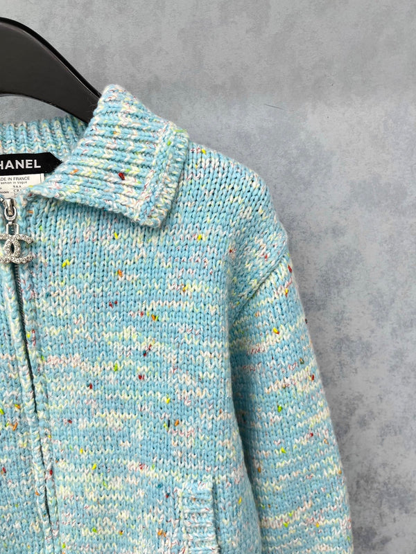 Veste en laine bleue CC 2025 325860