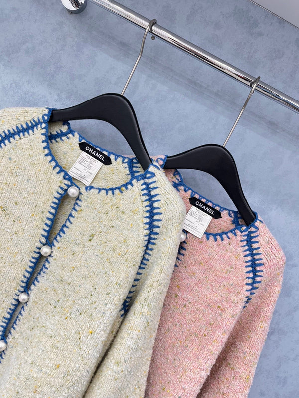 CC 2025 Cardigan en Laine Boutons Perle 325875